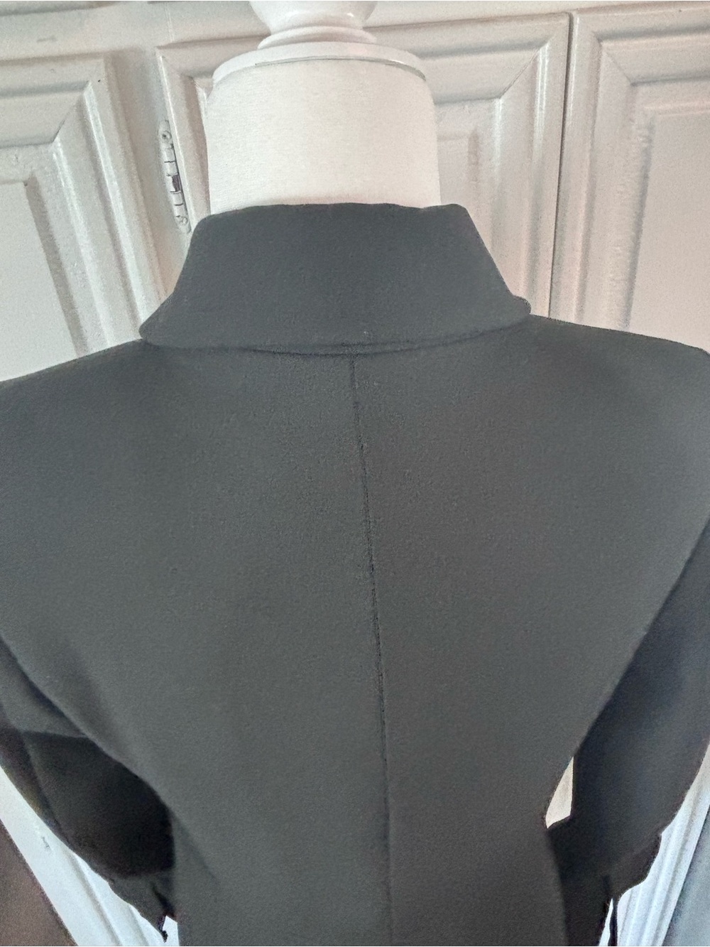 Zara Black Ruffle Cuff Coat sz S - Picture 11 of 14